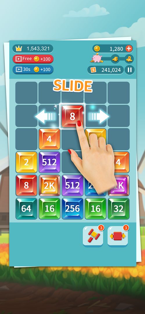 Jewel Number Mania: Merge Puzzle screenshot game