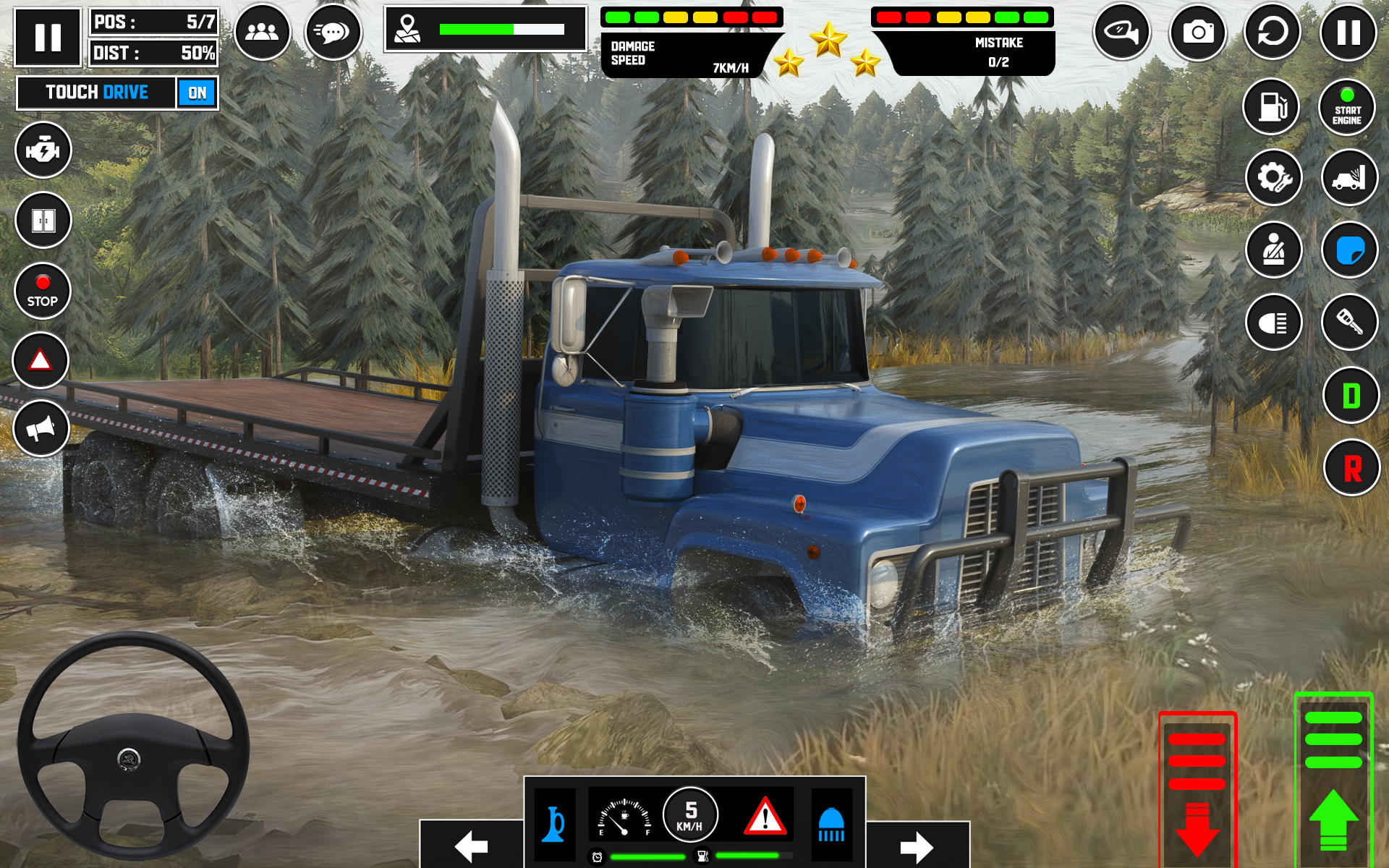 Cuplikan Layar Game Mud Truck Games Simulator 2024