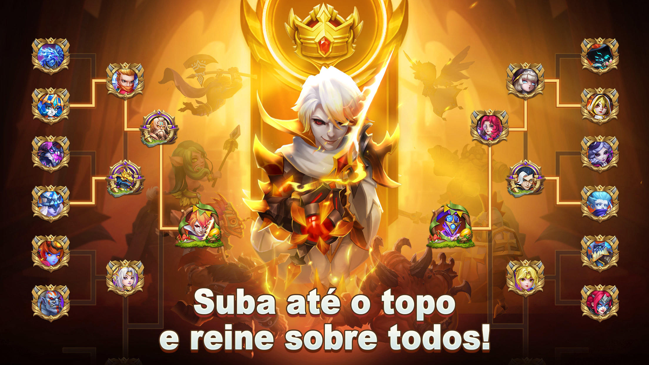 Captura de Tela do Jogo Castle Clash: Governe o Mundo