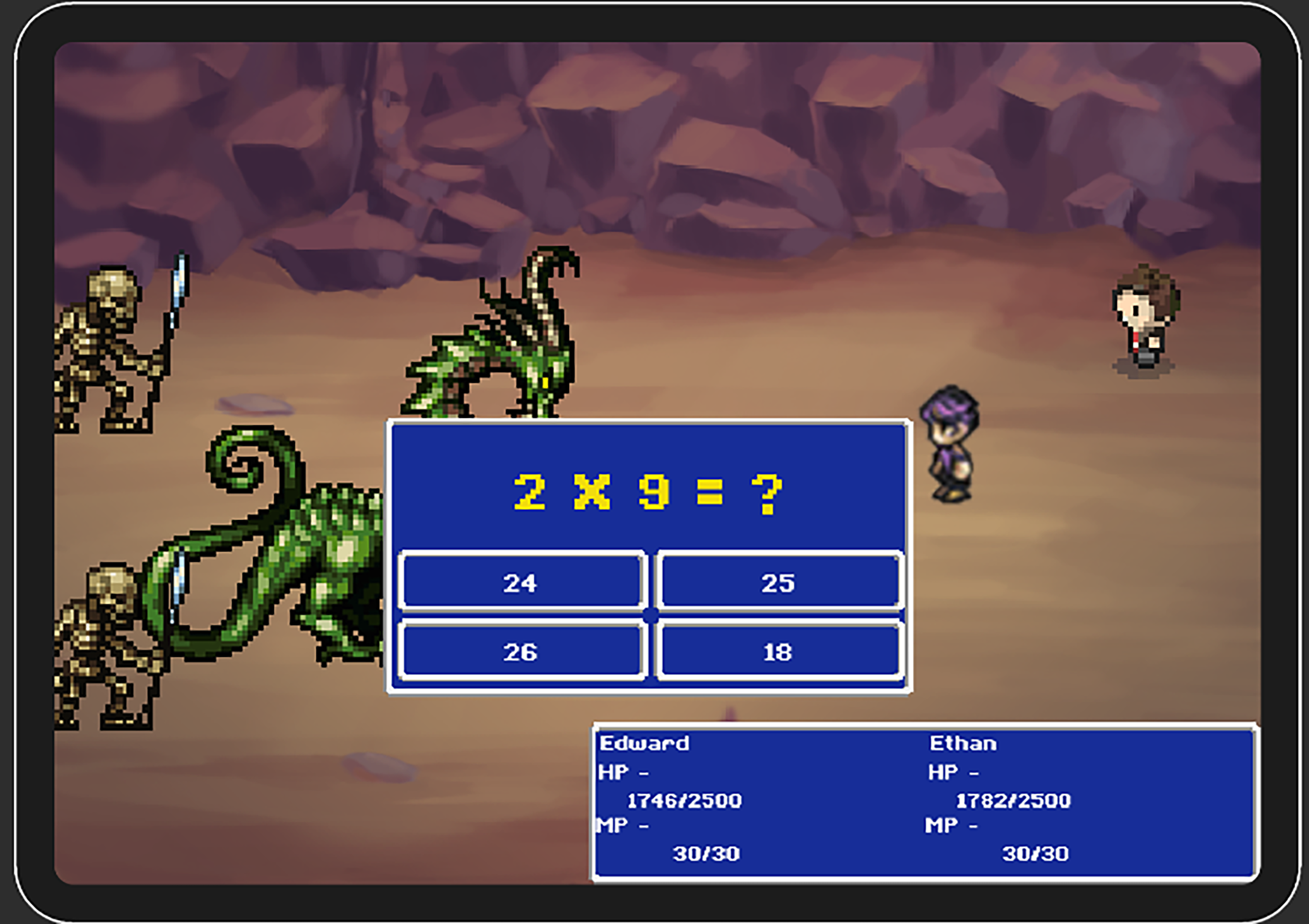 RPG Classic Math Adventures Game Screenshot