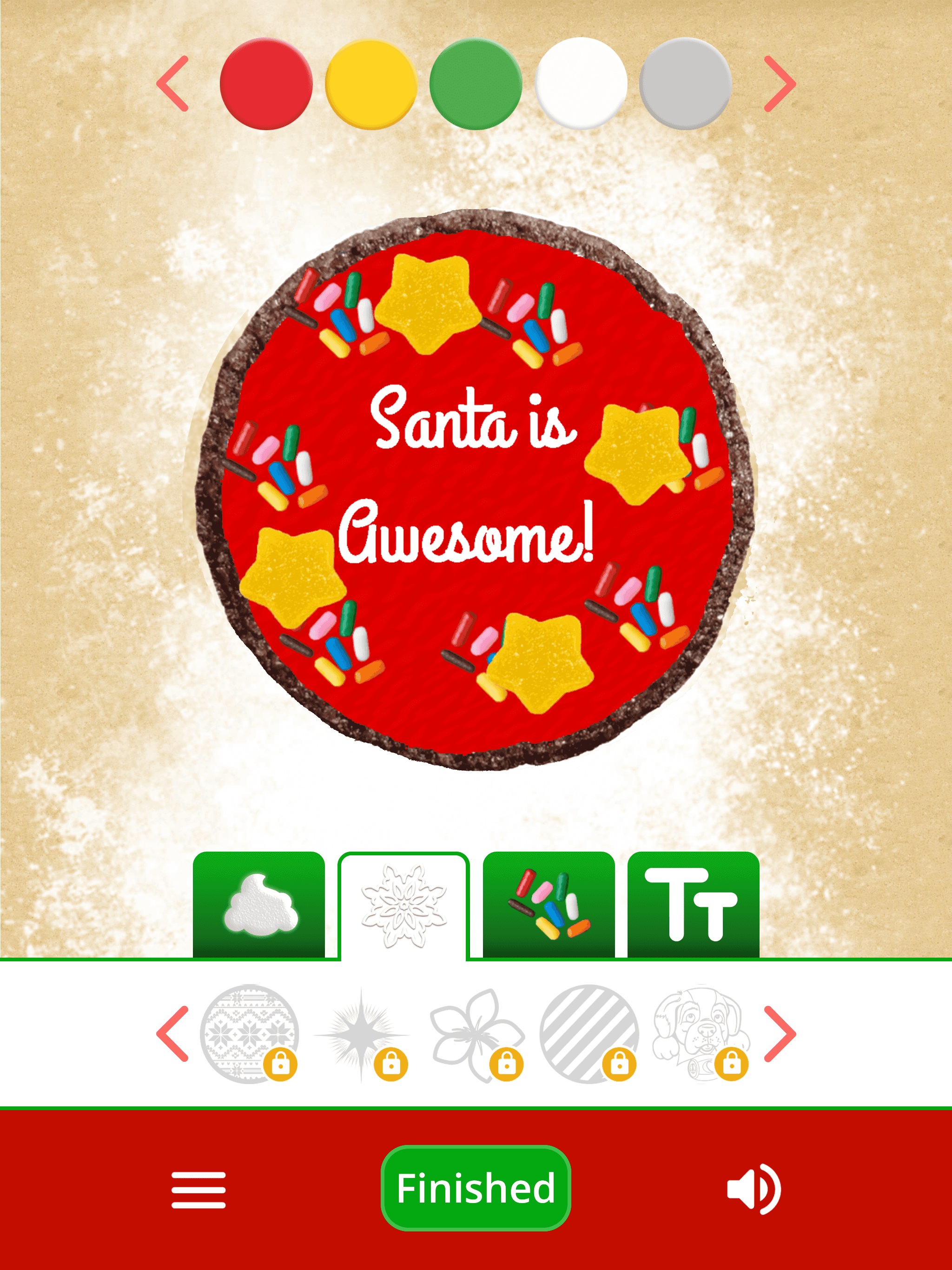 Screenshot of Make a Cookie for Santa — The Elf on the Shelf®