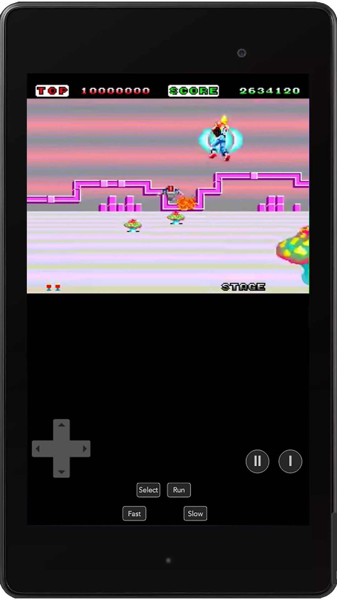 Space Harrier PCE Game Screenshot