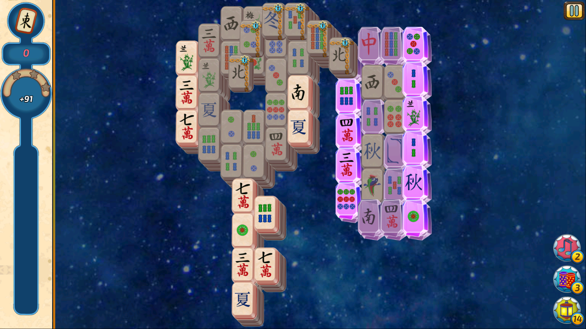 Mahjong Village Game Screenshot