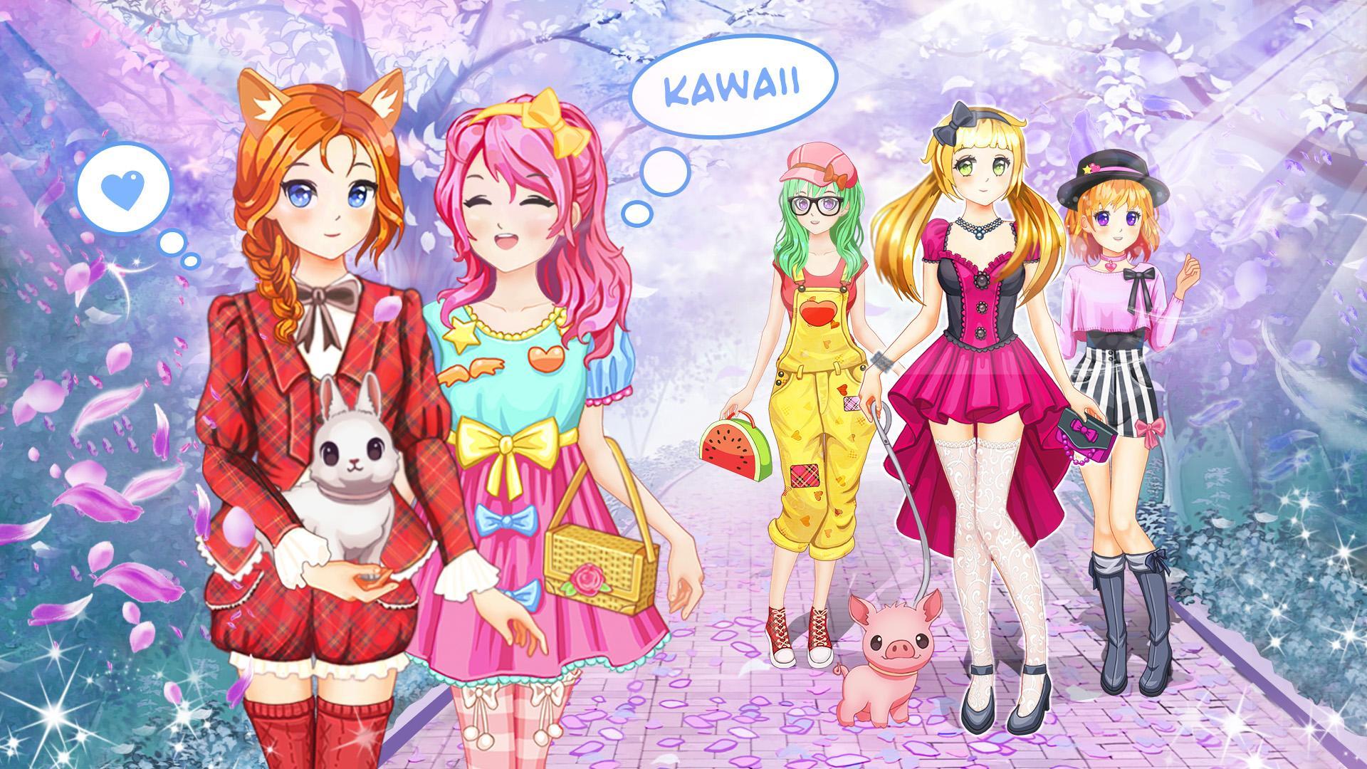 Screenshot 1 of Anime Kawaii Dress Up ဂိမ်းများ 5.5