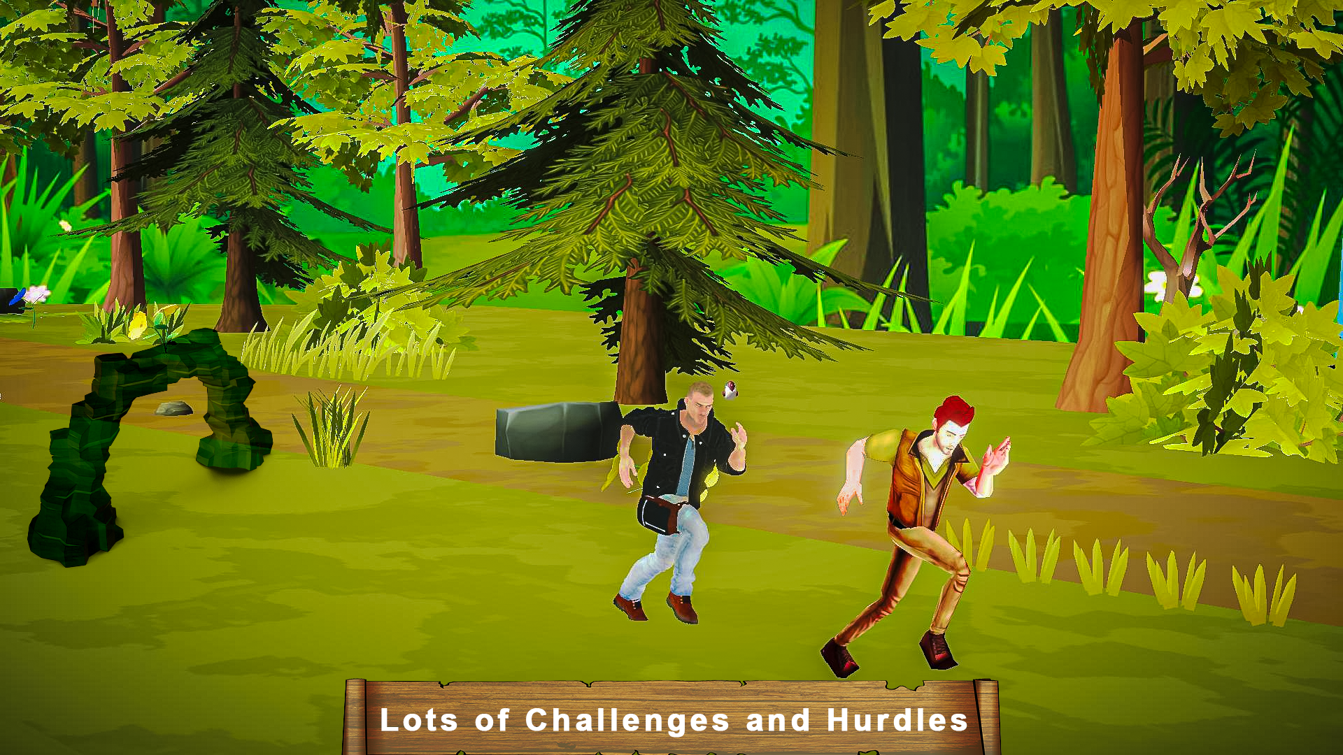 Screenshot of Parkour Race: Jungle Runner 3D