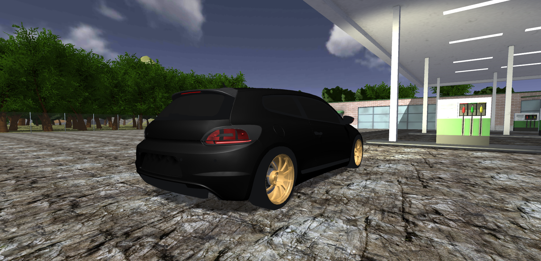 Volkswagen Driving Simulator Game Screenshot