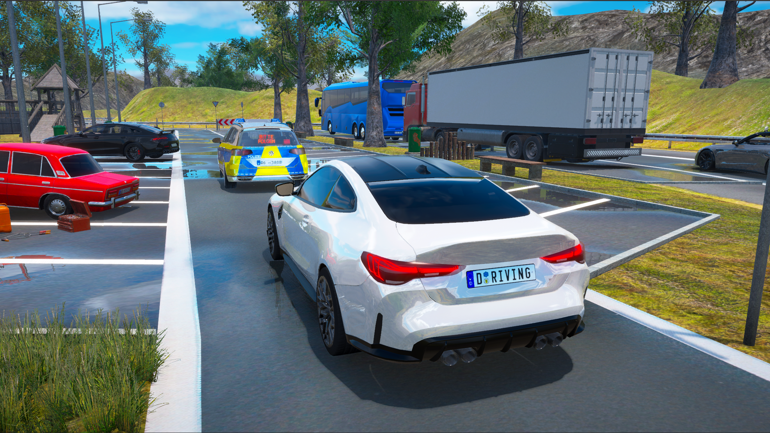 Driving School Simulator Game Screenshot