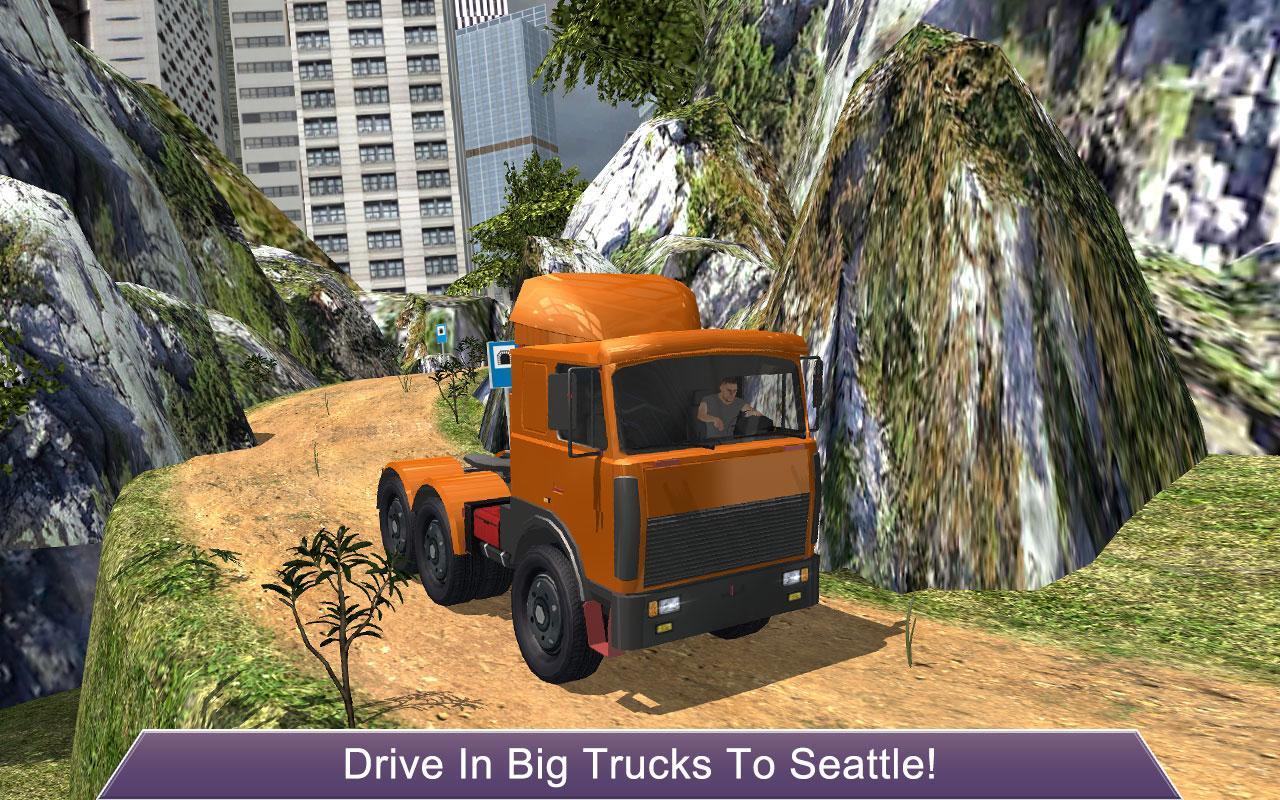 Screenshot 1 of คนขับรถบรรทุกในสหรัฐอเมริกา: Seattle Hills 1.2