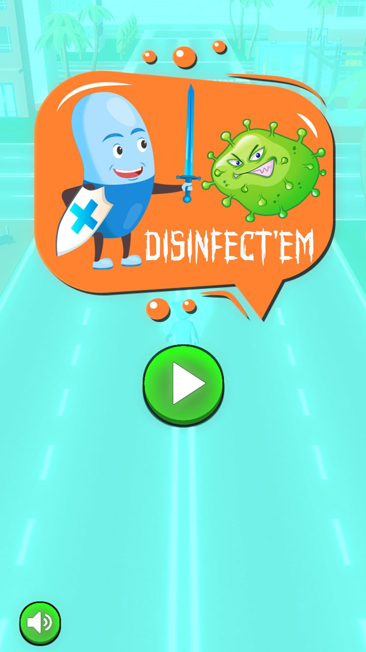 Cuplikan Layar Game Disinfect'em