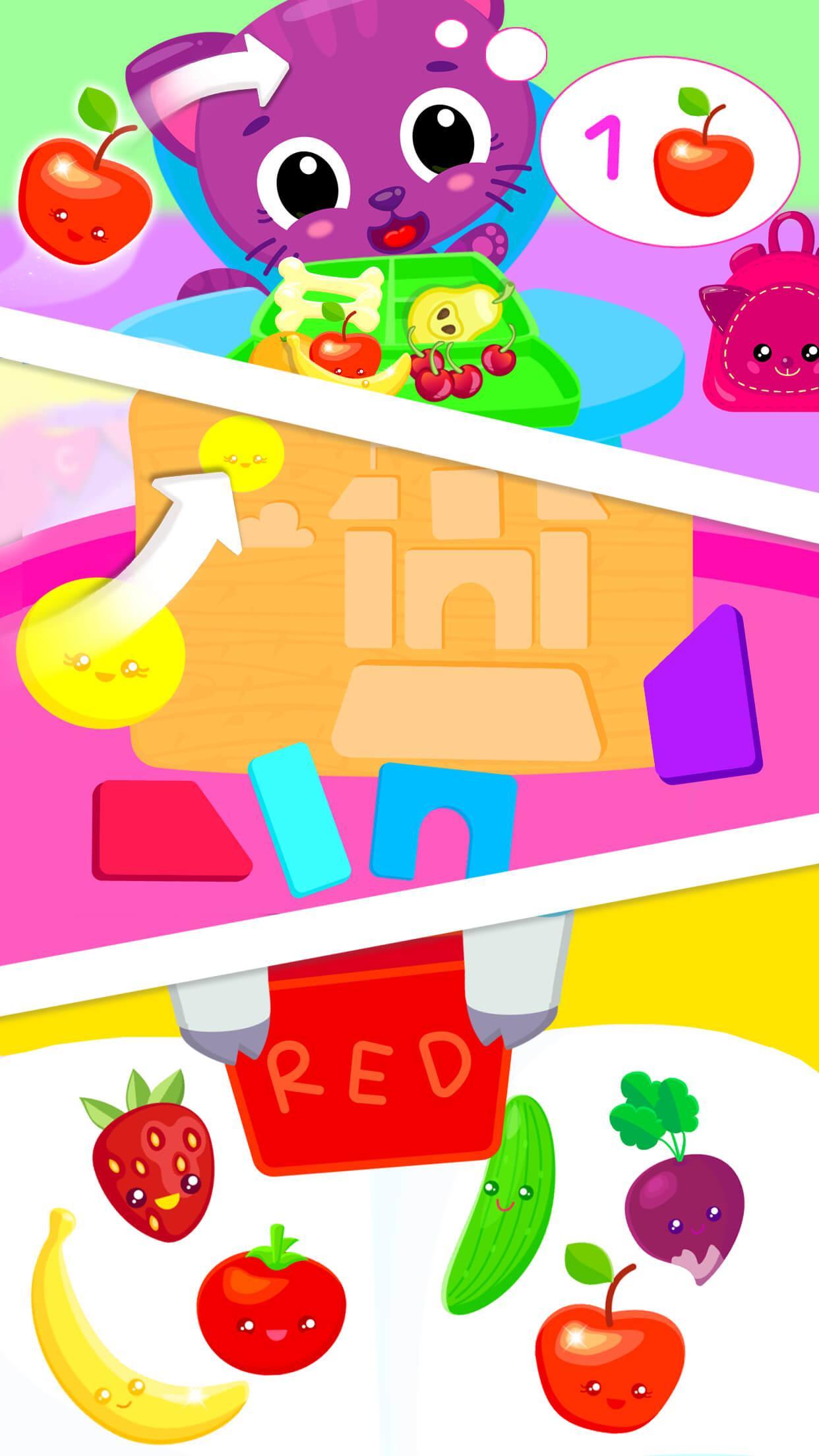 Ảnh chụp màn hình Cute & Tiny Preschool - Learning With Baby Pets