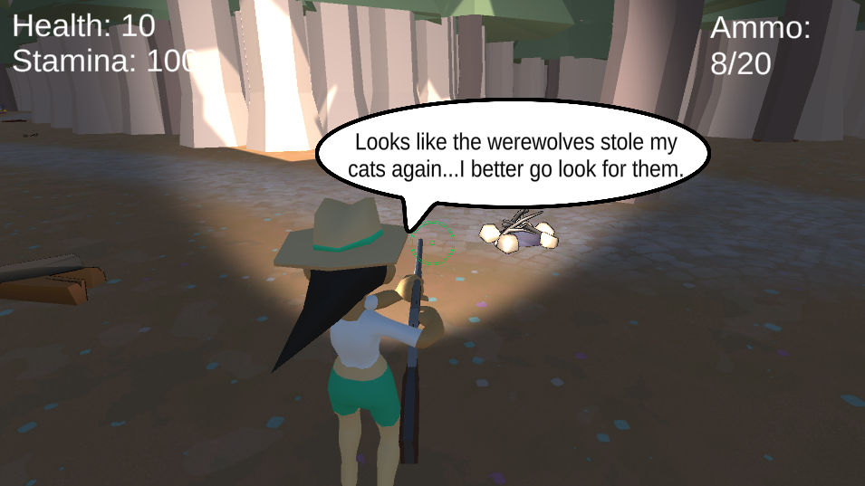 Cat-astrophe: Werewolf Woods Game Screenshot