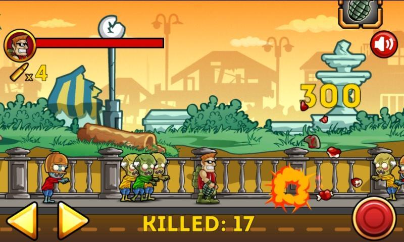 Screenshot of Zombie War: Life or death