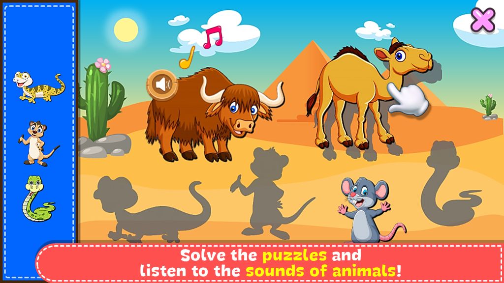 Screenshot of Coloring & Learn Animals