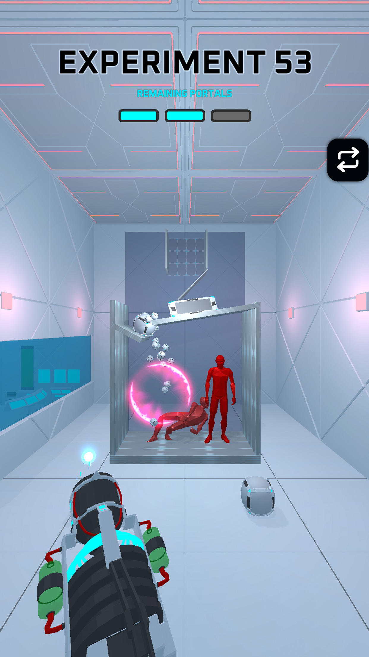 Screenshot of Portals Experiment