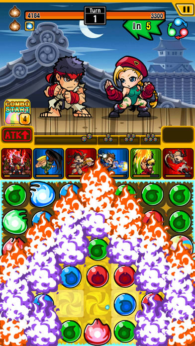Screenshot of Street Fighter Puzzle Spirits