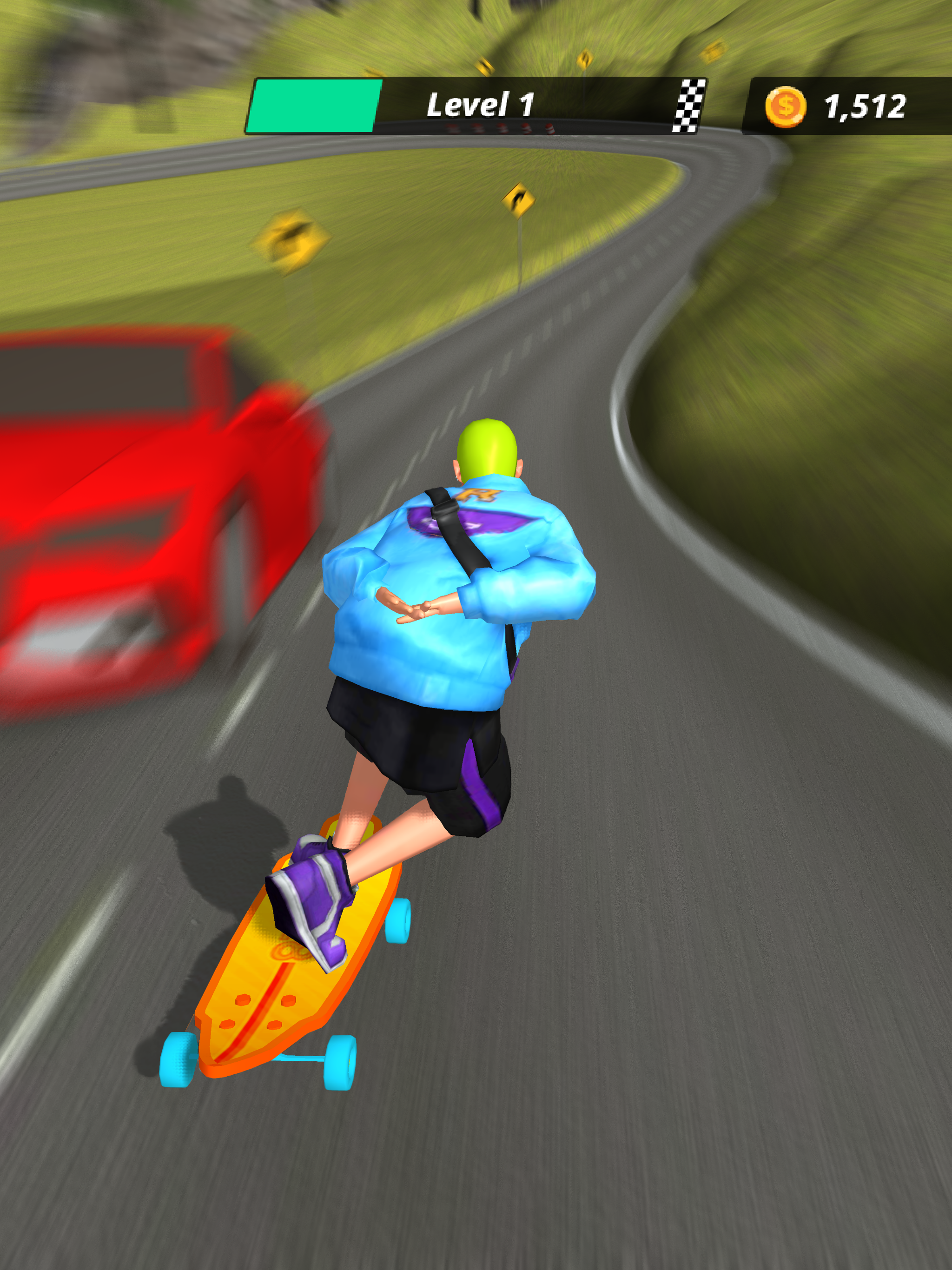 Downhill Racer Game Screenshot
