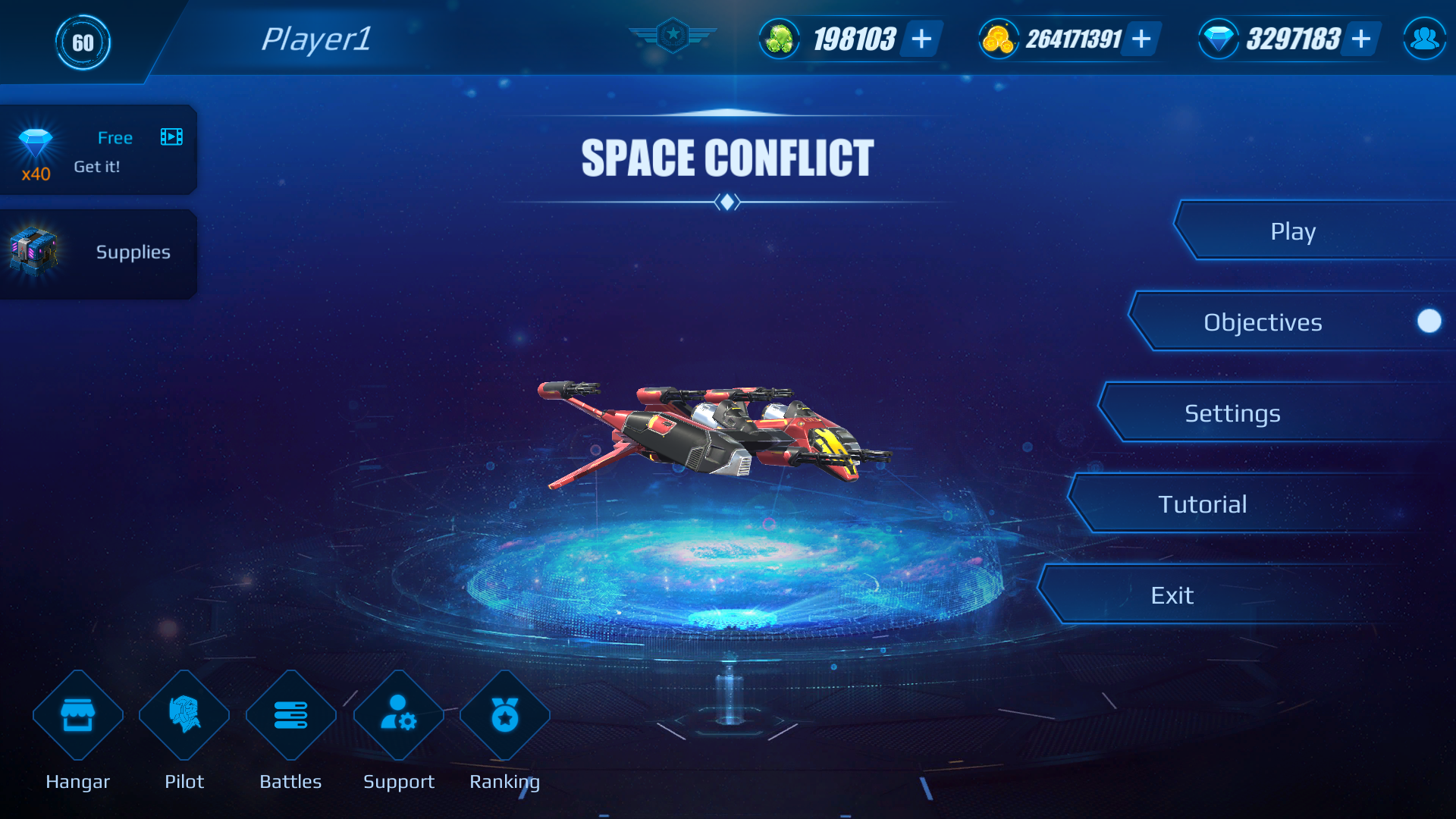 Space Conflictのキャプチャ