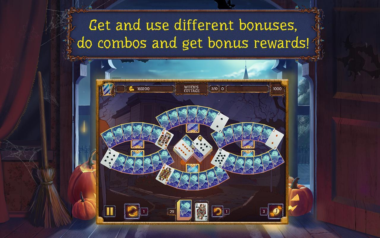 Captura de Tela do Jogo Solitaire game Halloween 2