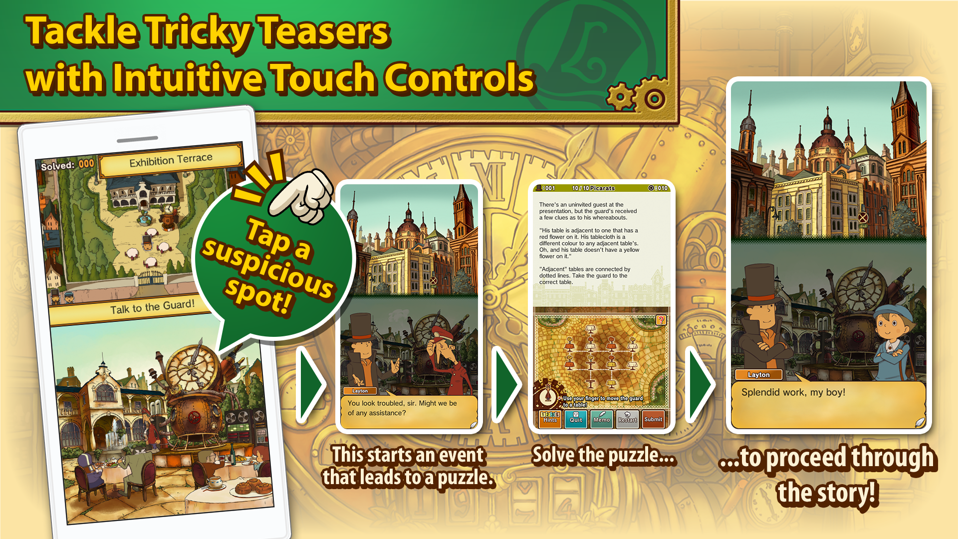 Layton: Lost Future in HD Game Screenshot