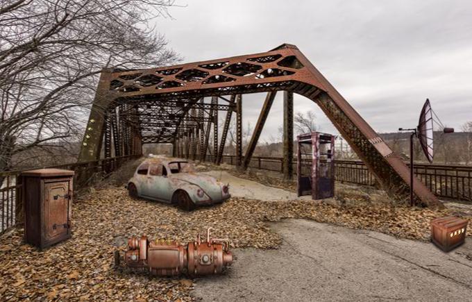 Escape Puzzle: Abandoned Bridge Game Screenshot