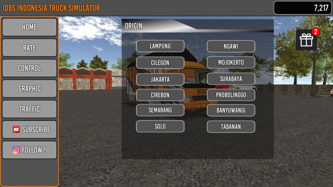 IDBS Indonesia Truck Simulator screenshot game