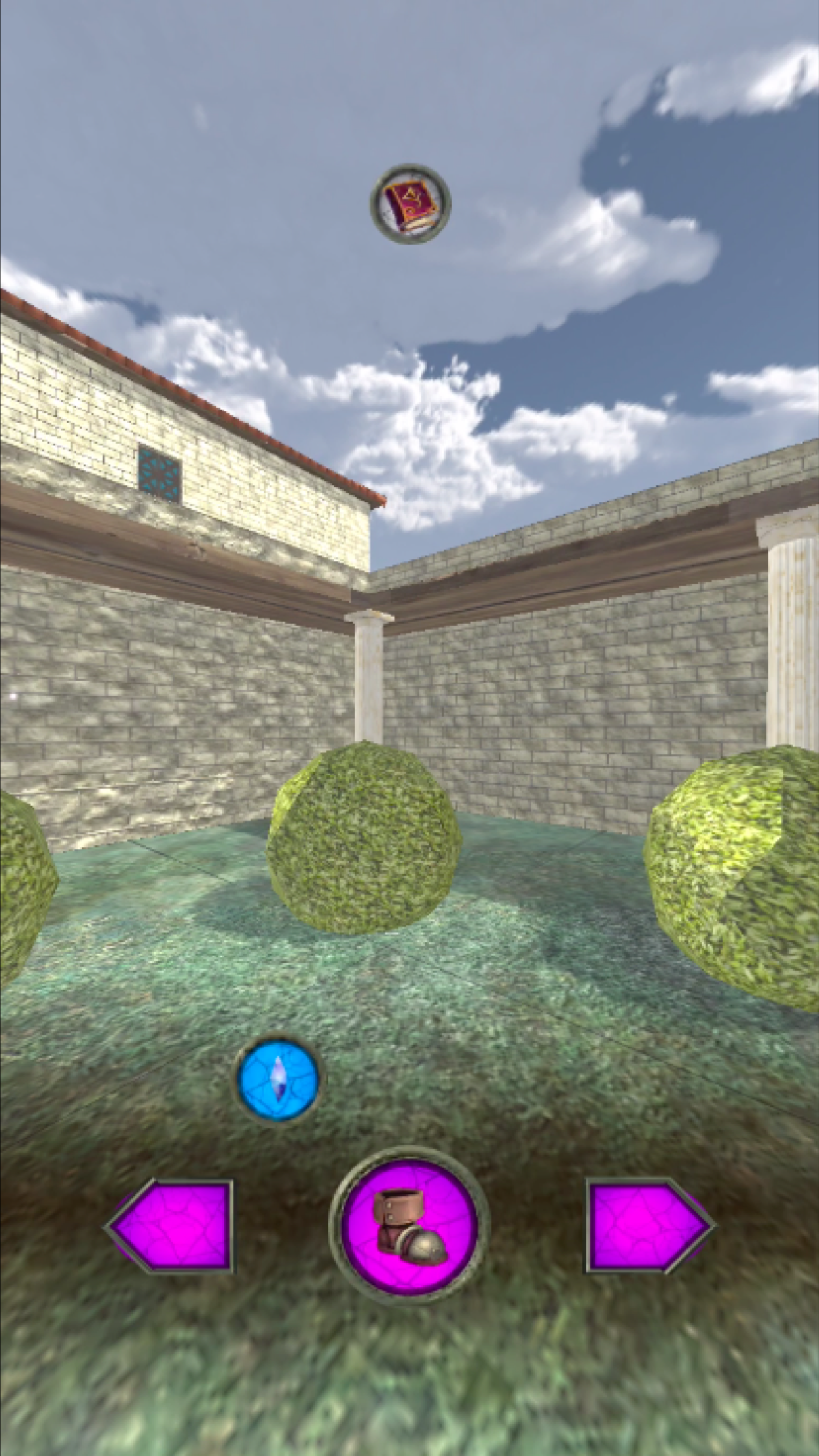 Escape from Lion Courtyard Game Screenshot