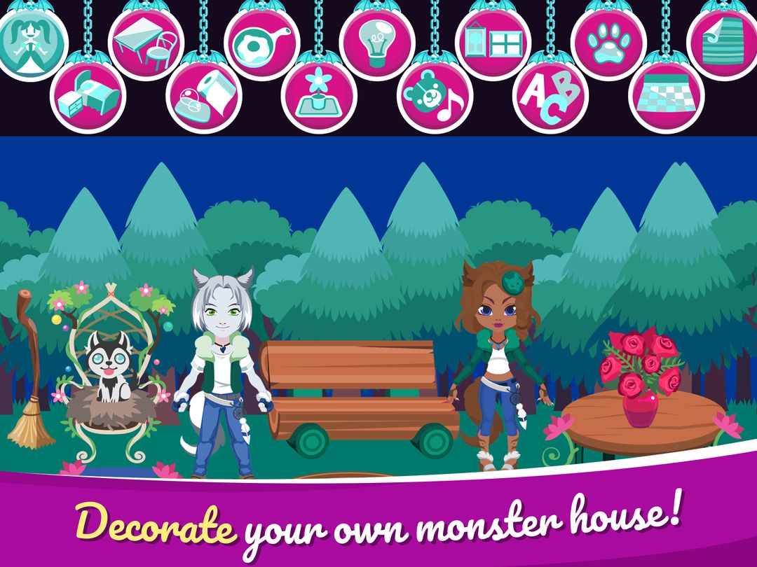 Screenshot of My Monster House: Doll Games