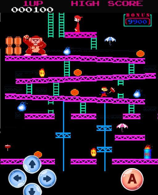Monkey Kong arcade ภาพหน้าจอเกม