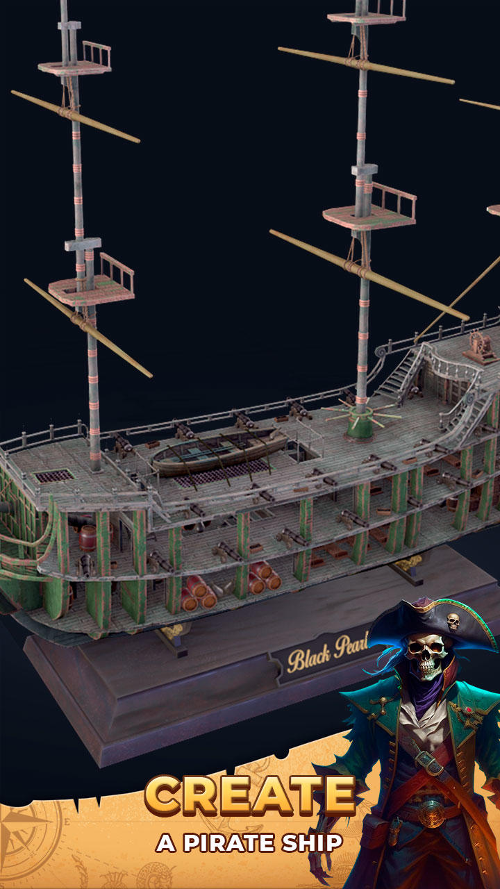 IDLE Ships: Boats in a Bottles Game Screenshot