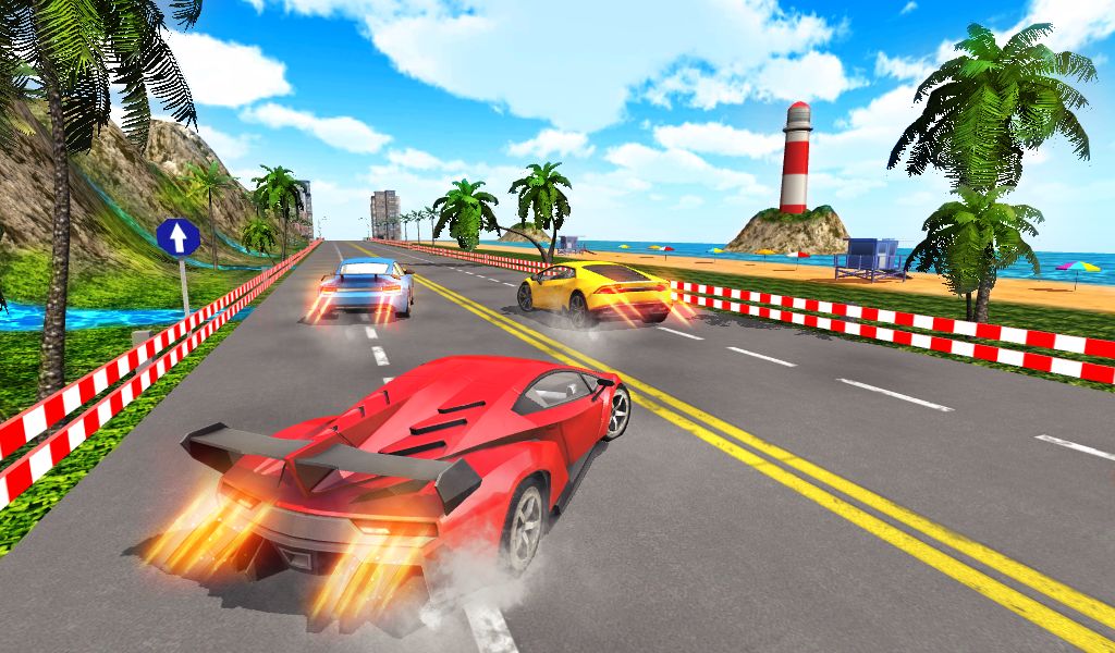 Screenshot of Racing In Car Turbo