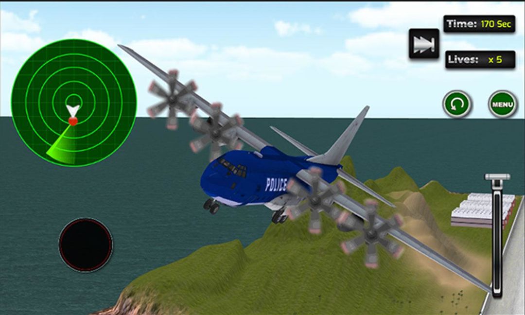 Police Car Airplane Transport screenshot game