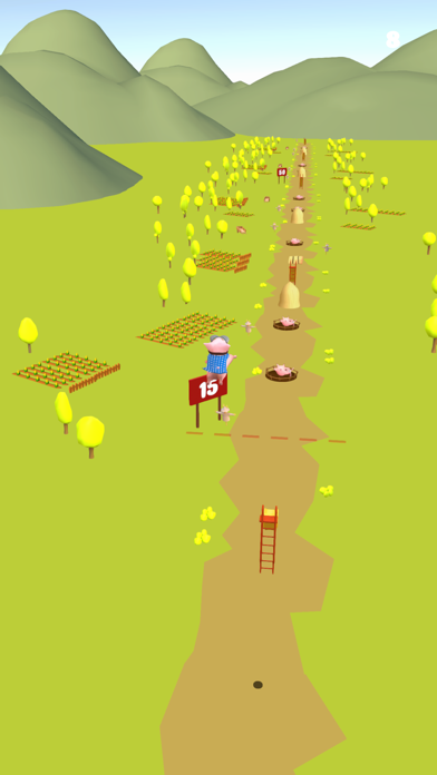 Piggy Jump: Trampolines Game Screenshot