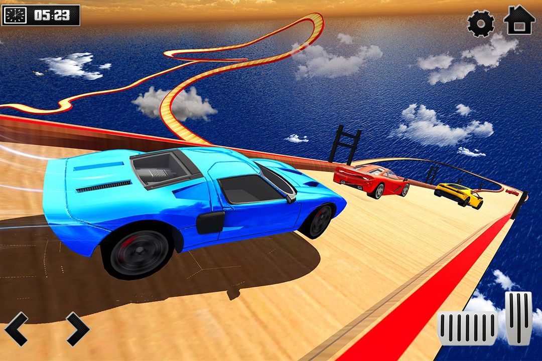 Sky Ramp Car Mega Stunts Big Jump 게임 스크린 샷