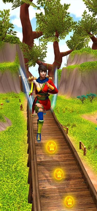 Скриншот игры Endless run  jungle escape