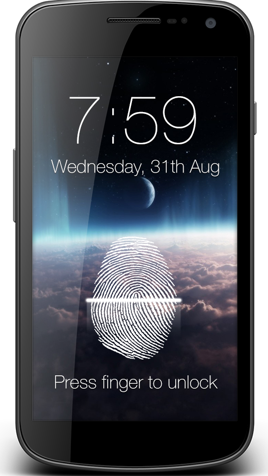 Screenshot 1 of Fingerprint Lock Screen Prank 1.6