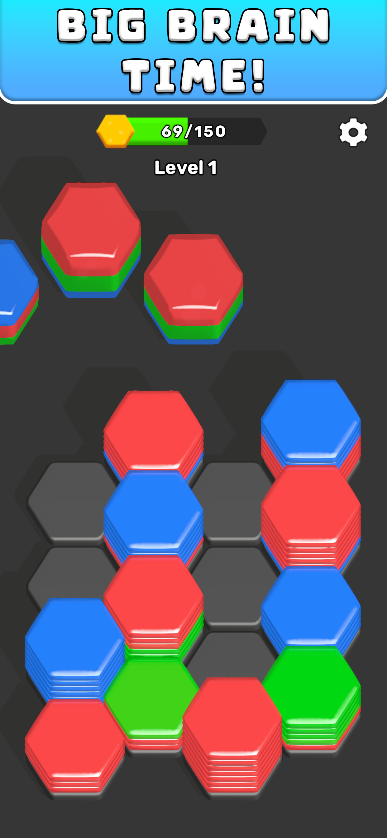 Jelly Hexa Fall Game Screenshot