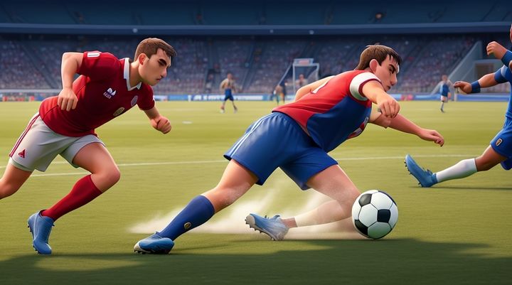 Jogo de futebol de desenho animado versão móvel andróide iOS apk