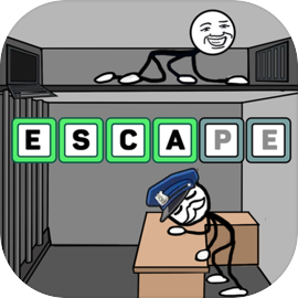 Stickman Story - Escape Prison words game