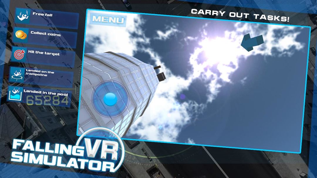 Screenshot of Falling VR Simulator