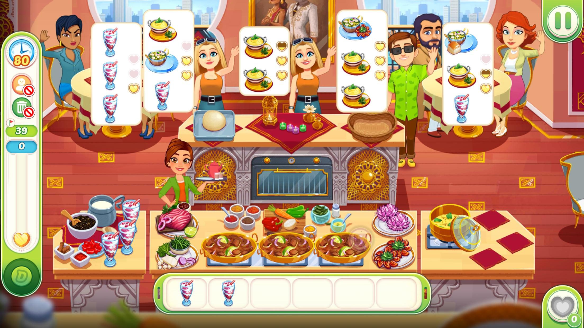 Captura de Tela do Jogo Delicious World - Cooking Game