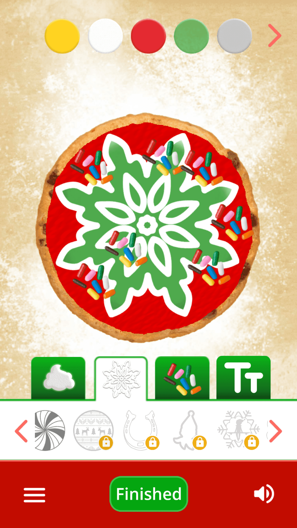 Screenshot of Make a Cookie for Santa — The Elf on the Shelf®