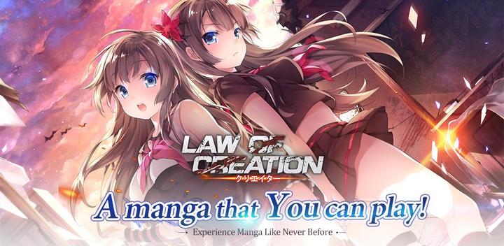 Banner of Law of Creation: um mangá jogável 