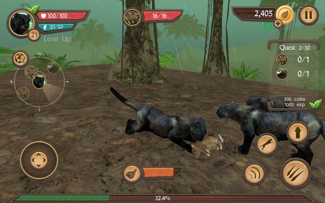 Wild Panther Sim 3D screenshot game