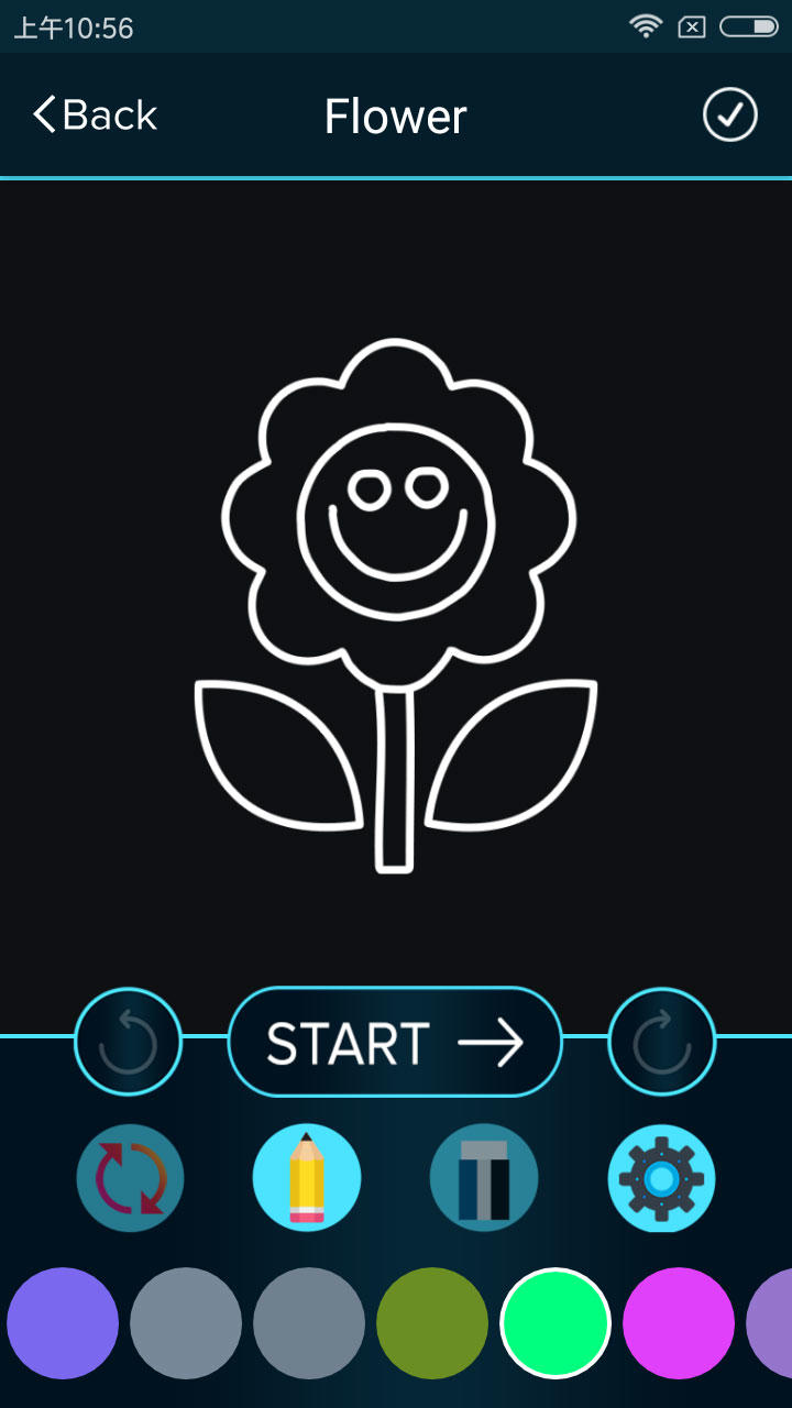 Screenshot 1 of Bagaimana Menggambar Bunga Bercahaya 1.4