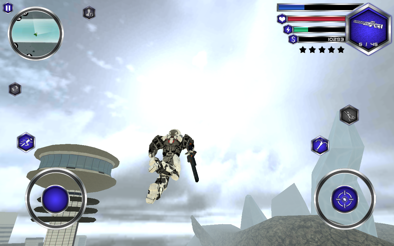 Fly Robot Swat Game Screenshot