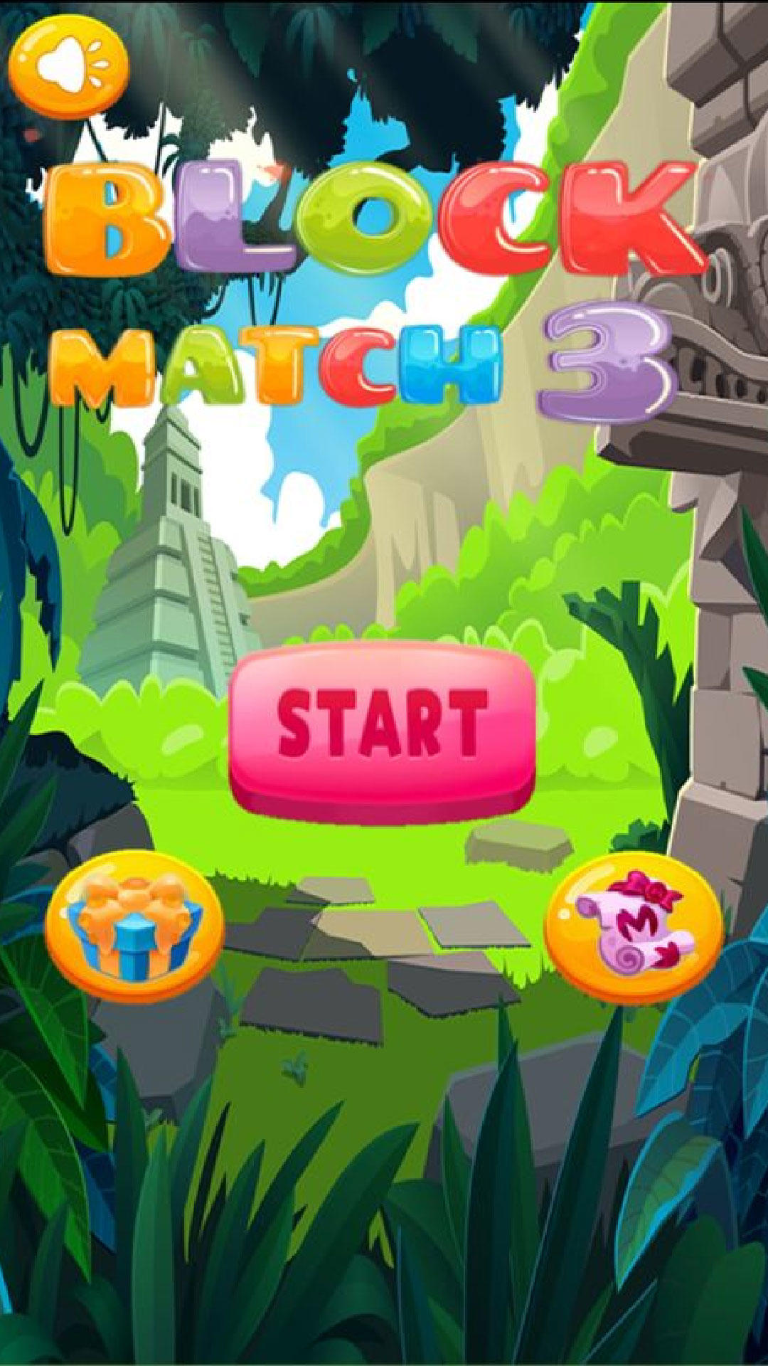 Block Match 3 ゲームのスクリーンショット