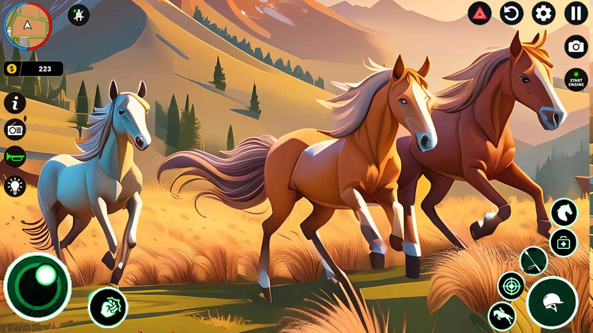 Virtual Horse Riding Farm 3d Game Screenshot