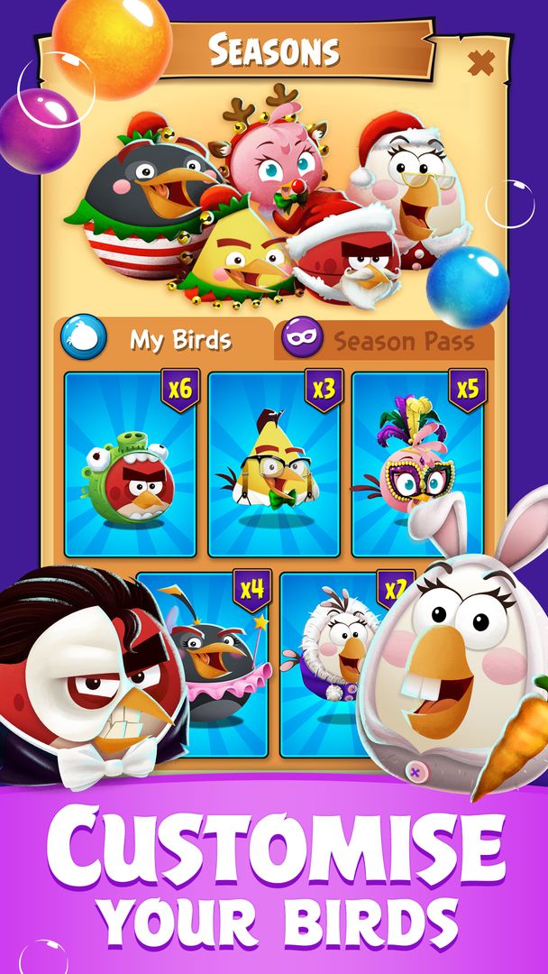 Angry Birds POP Bubble Shooter screenshot game