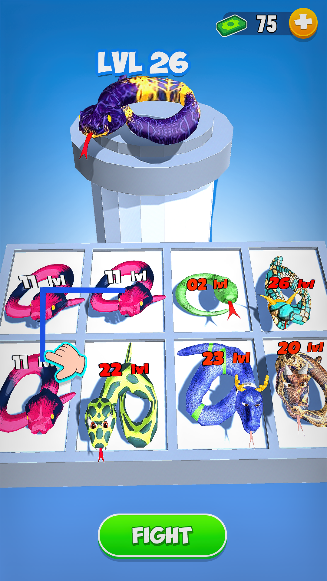 Snake Run, Merge & Evolve Game Screenshot