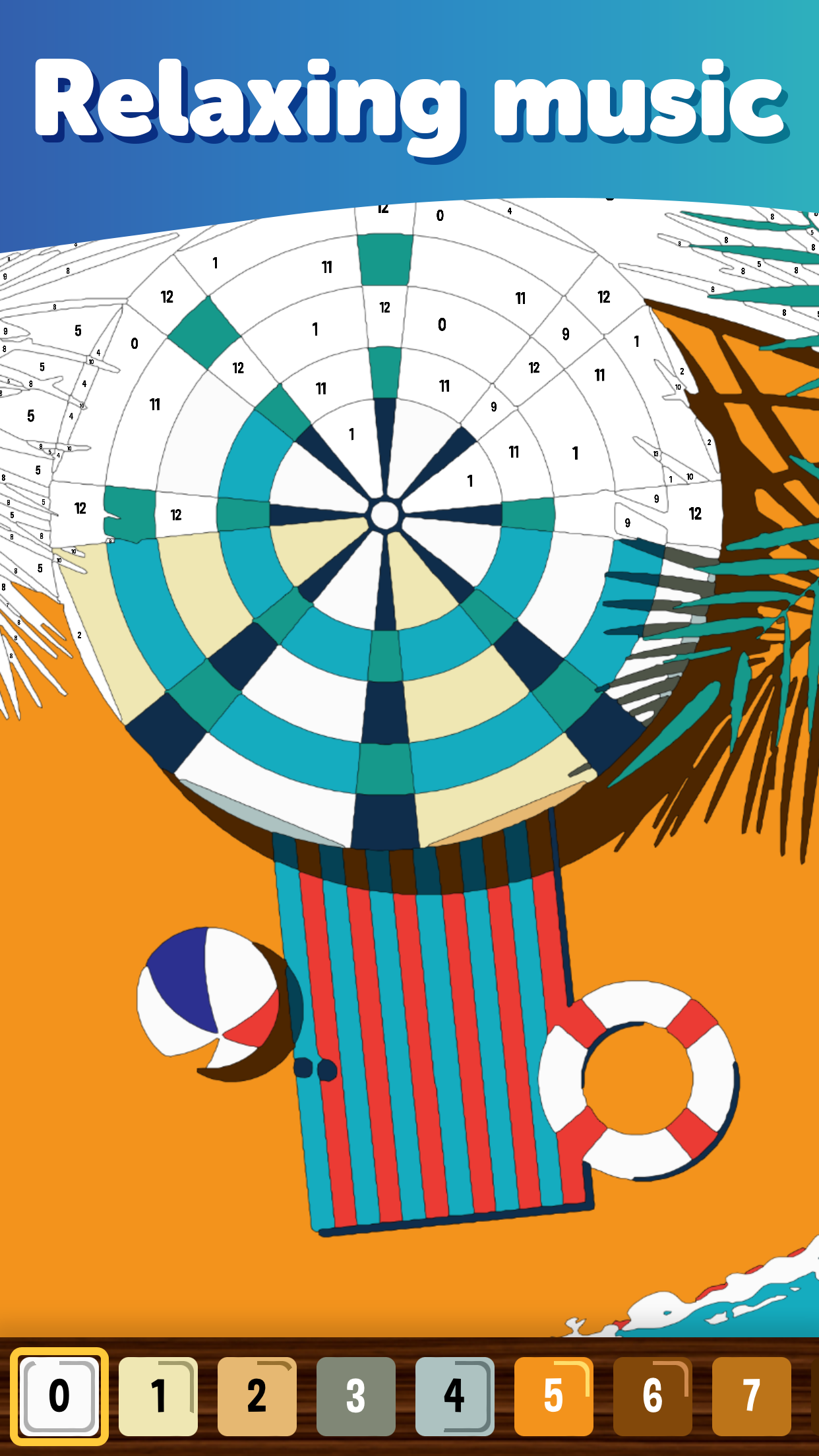 Cuplikan Layar Game Adult Coloring Book: By Number